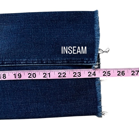 MOTHER Tripper Ankle Fray Change Is In The Air High Waisted Rise Hustler Crop 23 - Picture 11 of 14